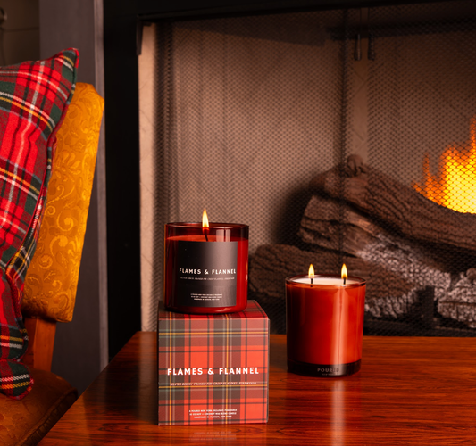 10oz Soy Wax Candle - Flames & Flannel