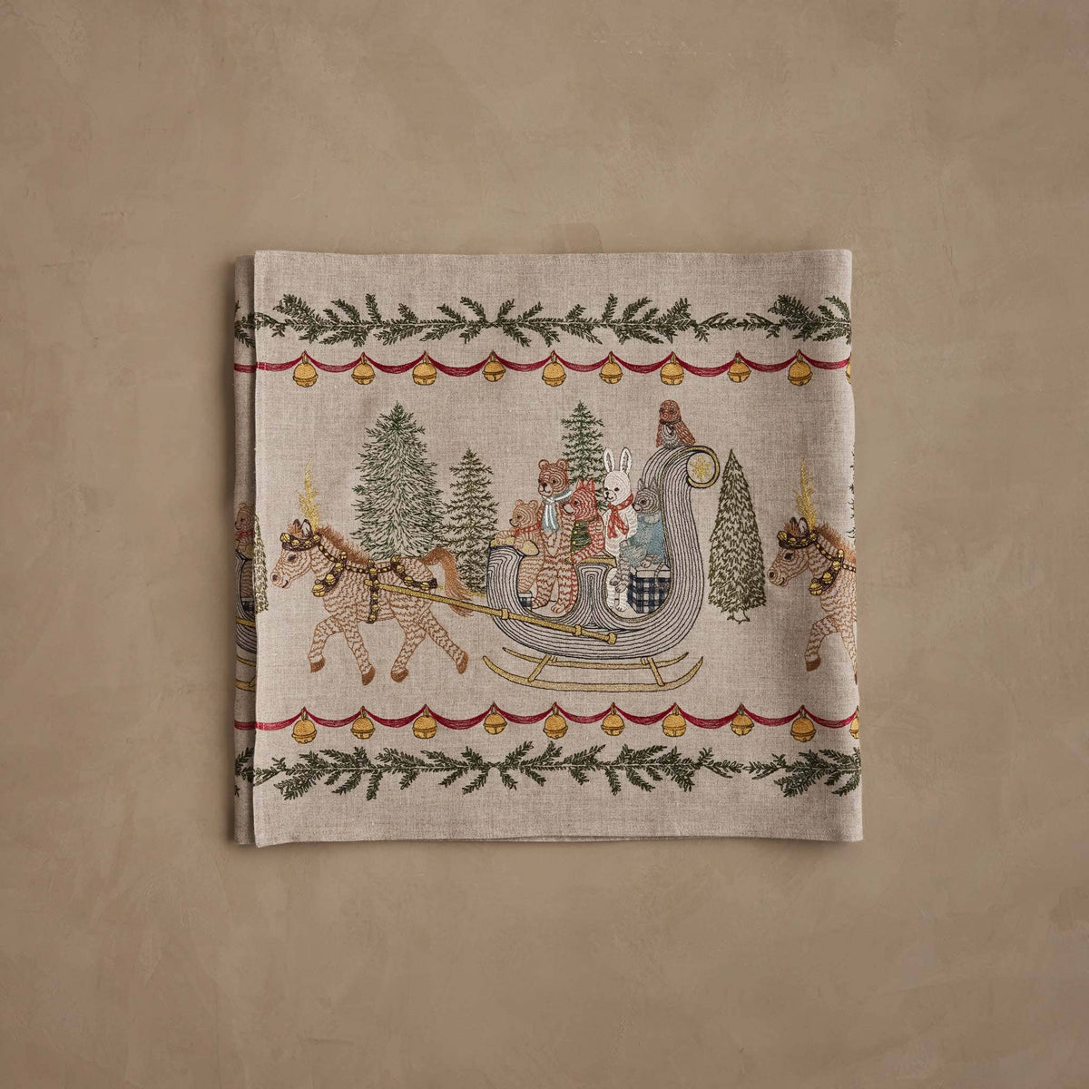 Jingle Bells Table Runner: 76" × 18"