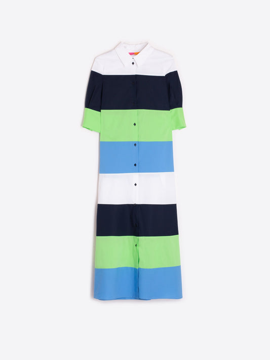 Dress Lea - Verde Popelin