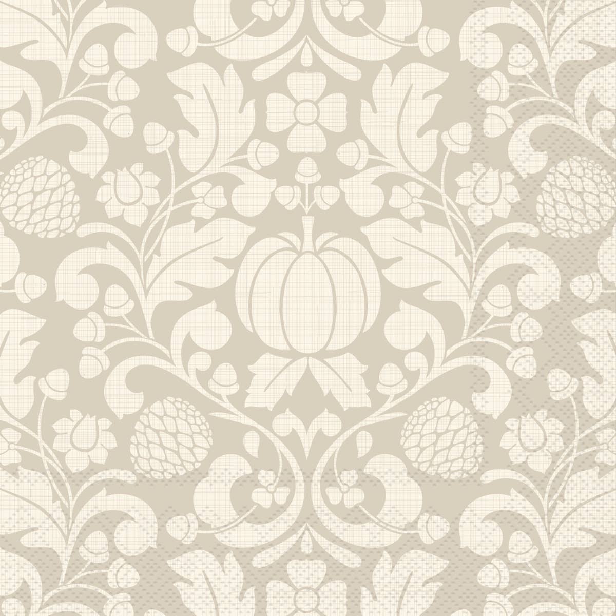 Cocktail Napkins - Francis Cream Fall