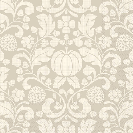 Cocktail Napkins - Francis Cream Fall