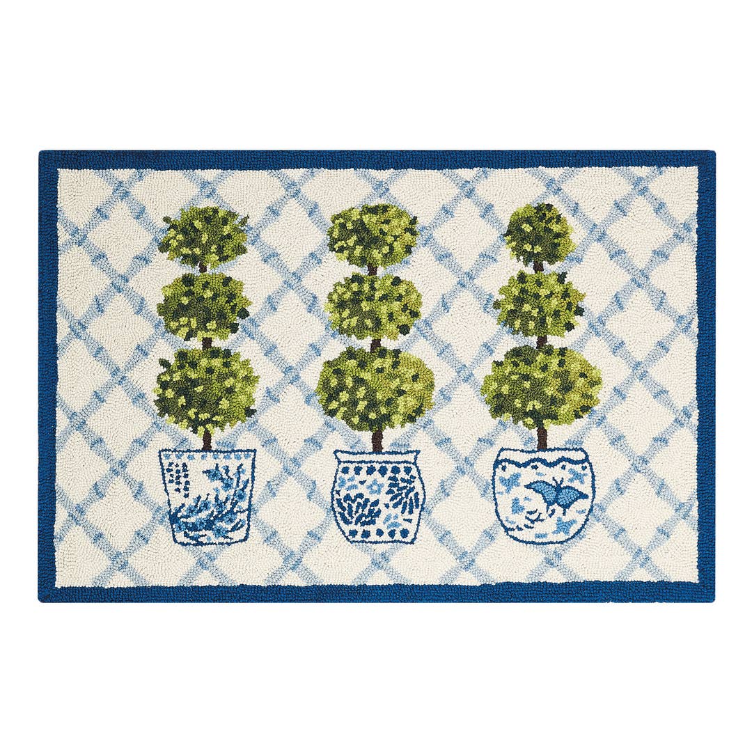 Topiary Hook Rug - 2'x3'