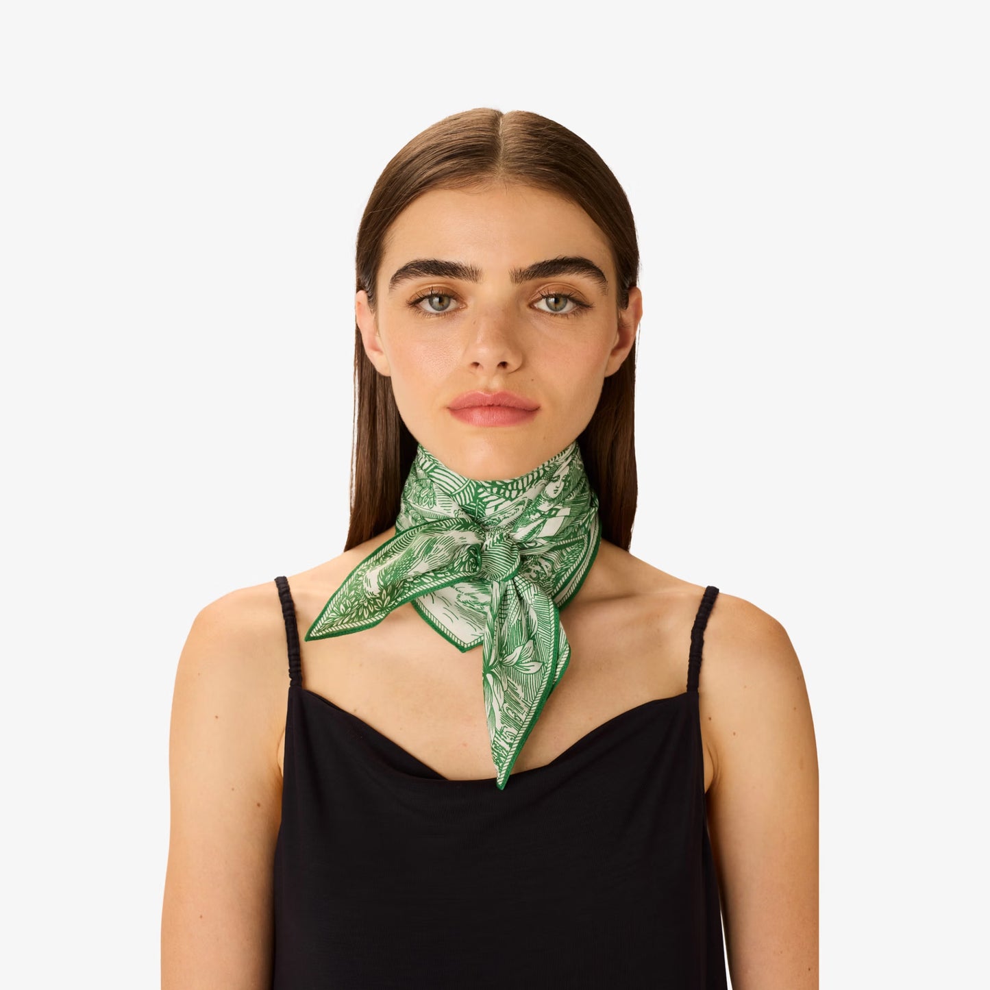 Square Scarf 65 - Piranesi - Green