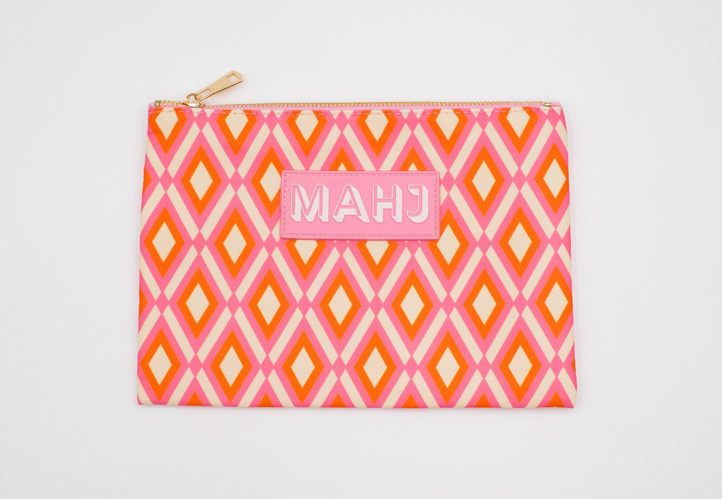 Premium Mahjong Card & Accessory Bag - Arrows- Red