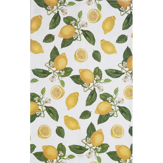 Organic Tea Towel - Lemons