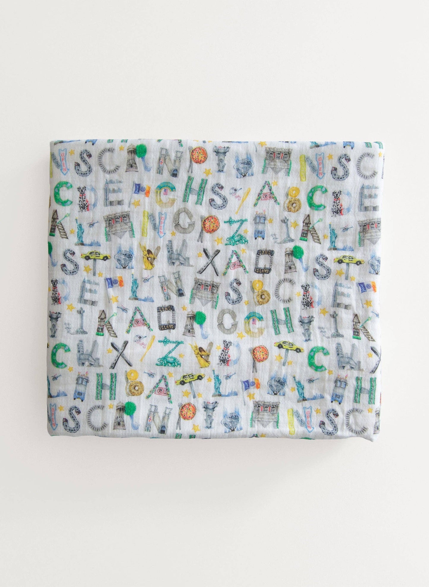 Shawl Blanket - NYC Alphabet Soup