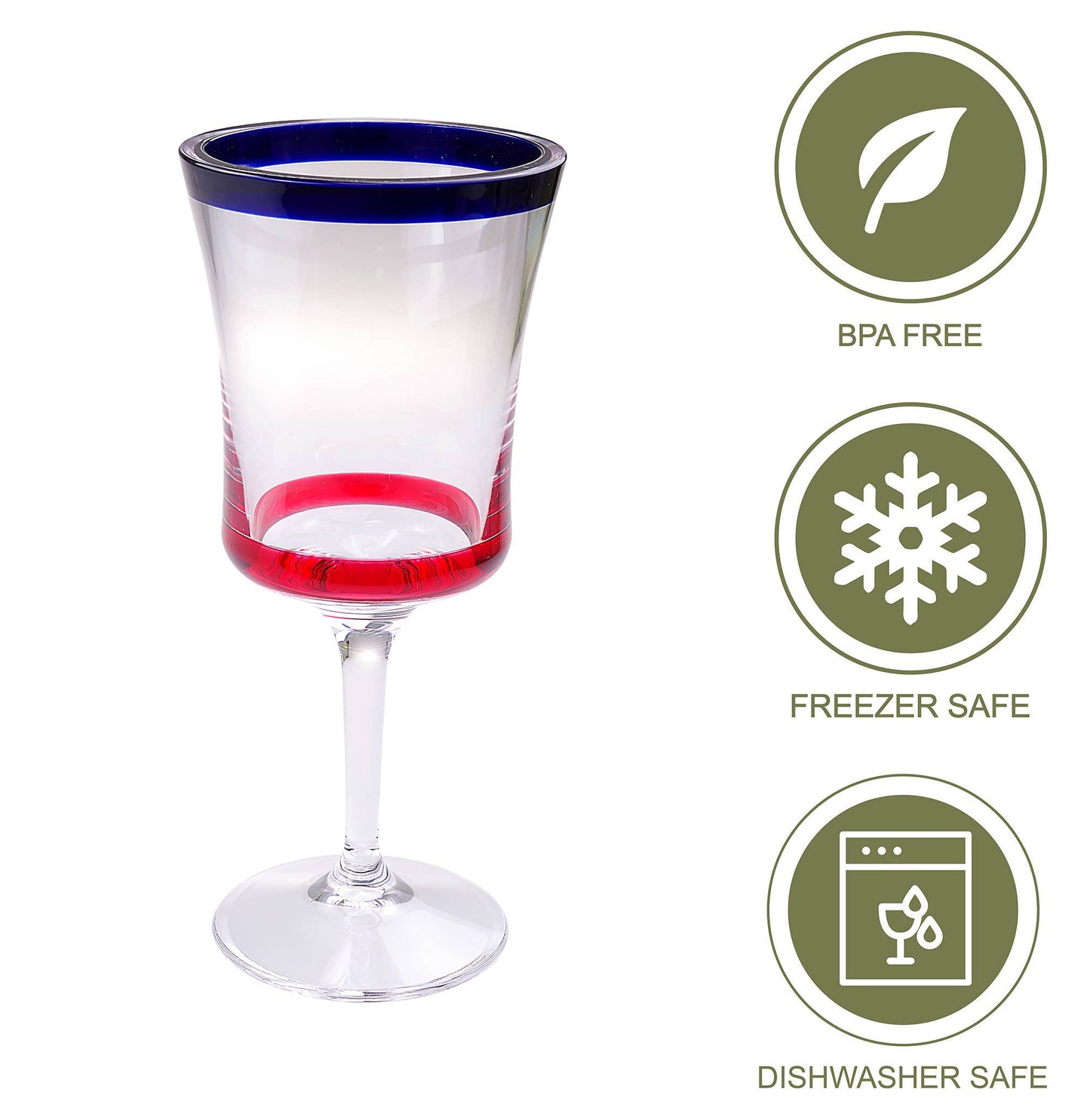 14oz Acrylic Wine Glass 'The Spirit'