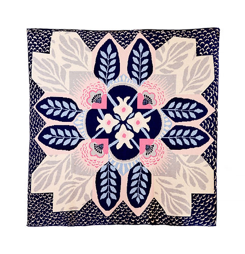 Italian Merino Wool Throw Blanket - Midnight