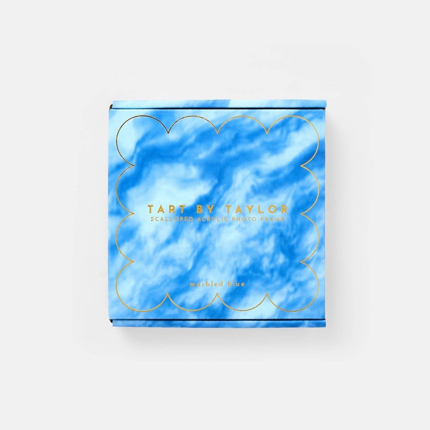 Mini Acrylic Picture Frame - Blue Marbled