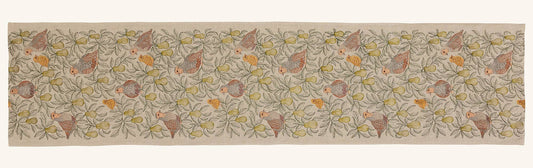 Partridge in a Pear Tree Table Runner: 76" × 18"