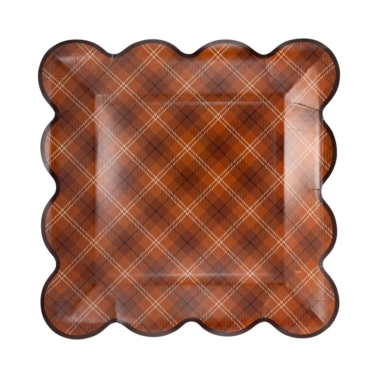 Dark Plaid Plate