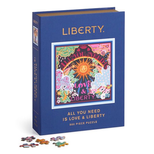 500 Piece Book Puzzle - Liberty All You Need is Love