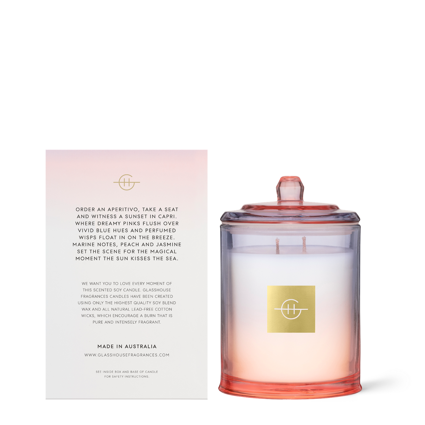 Triple Scented Soy Candle - Sunsets in Capri, Limited Edition