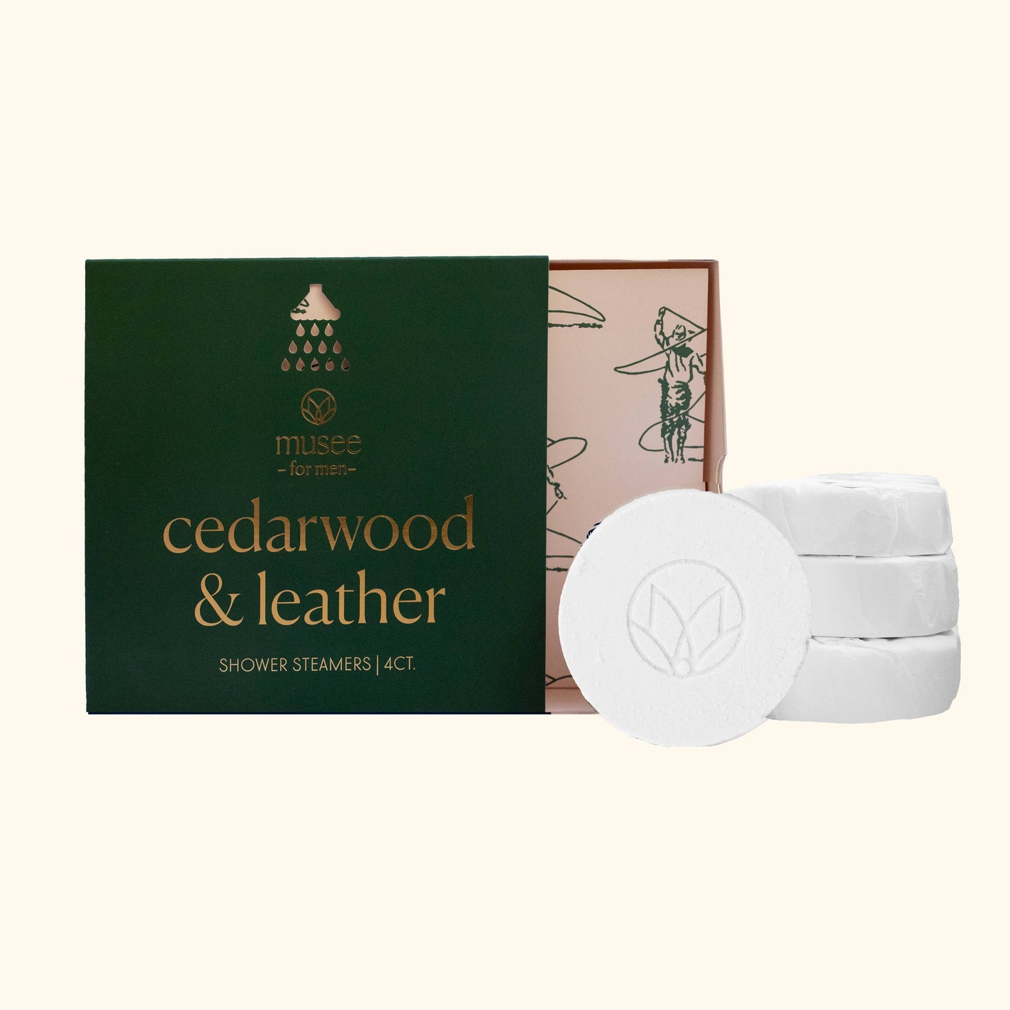 Shower Steamers - Cedarwood & Leather