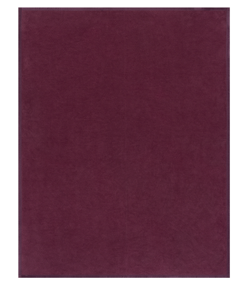 Harborview Herringbone Plum Blanket: Original