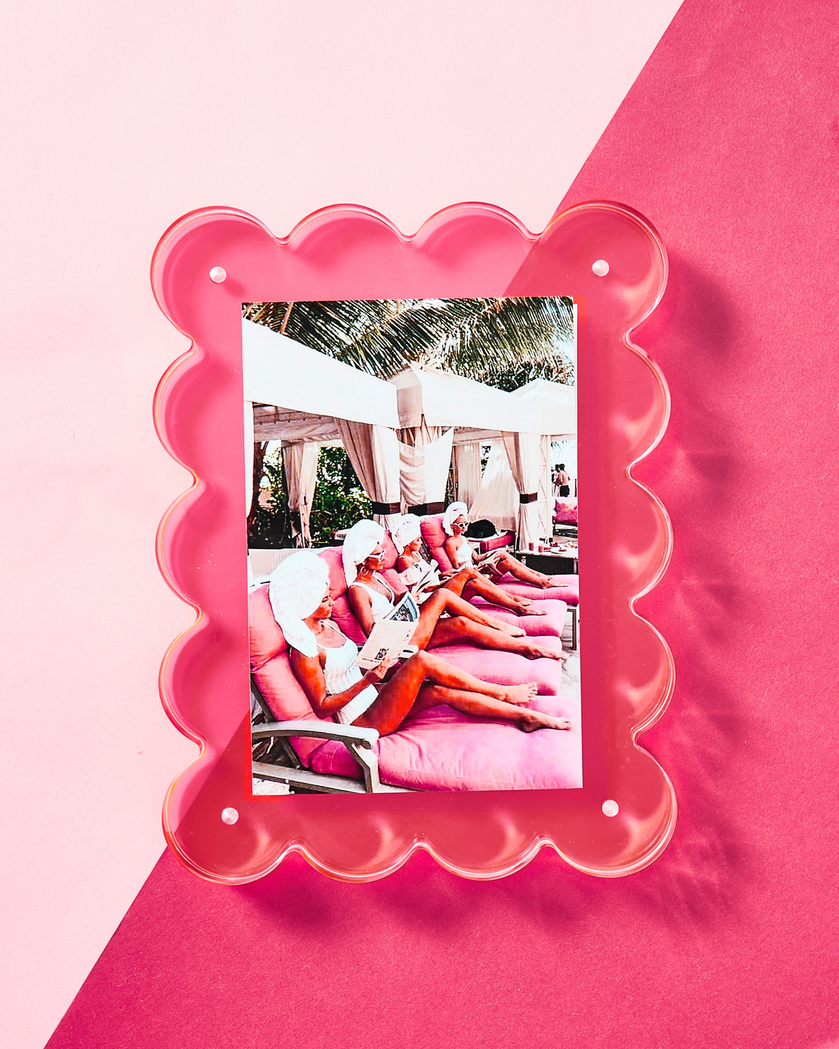 Acrylic Picture Frame - Neon Pink