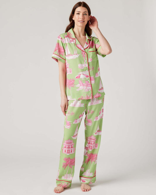 Florida Toile Pajama Pant Set