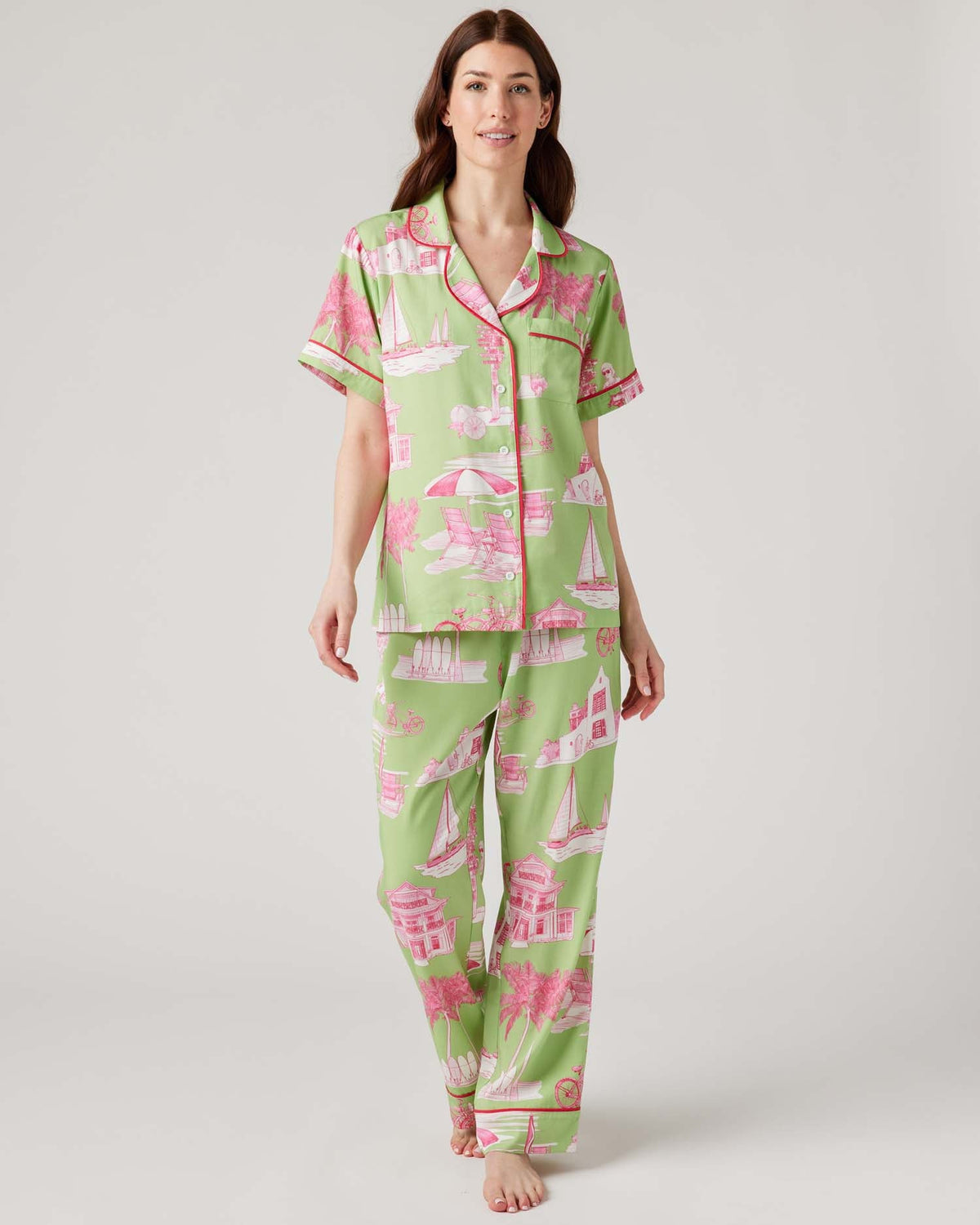 Florida Toile Pajama Pant Set