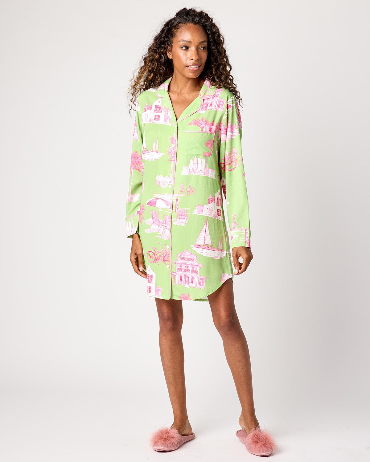 Florida Toile Sleep Shirt