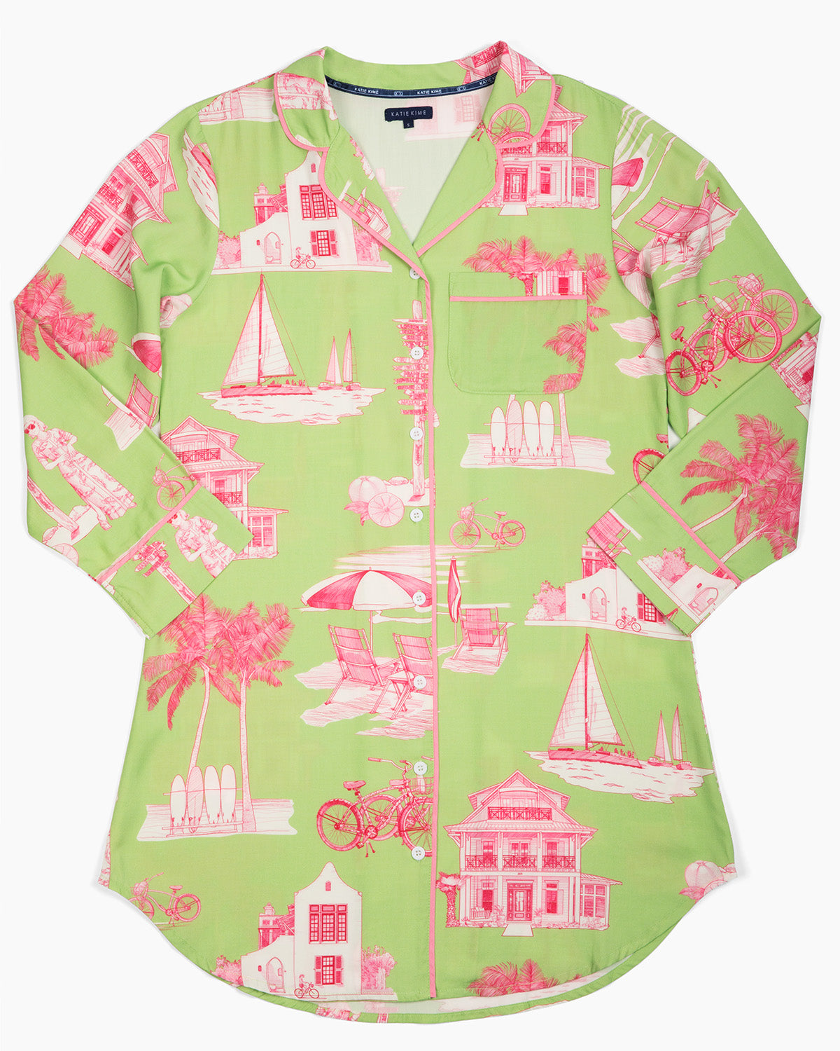 Florida Toile Sleep Shirt