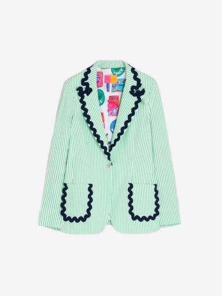 Jacket Hillary - Green Stripes