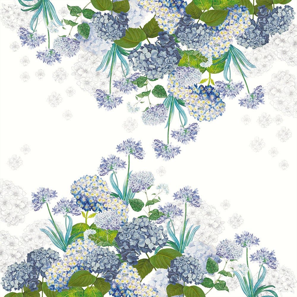 Jardin De Bretagne Bleu Tablecloth