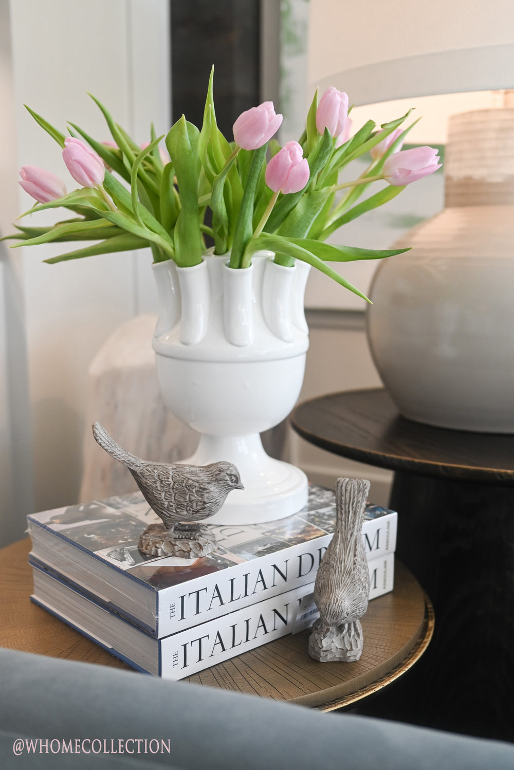 Tulipiere, White Ceramic