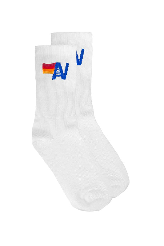 Aviator Bamboo Logo Crew Socks