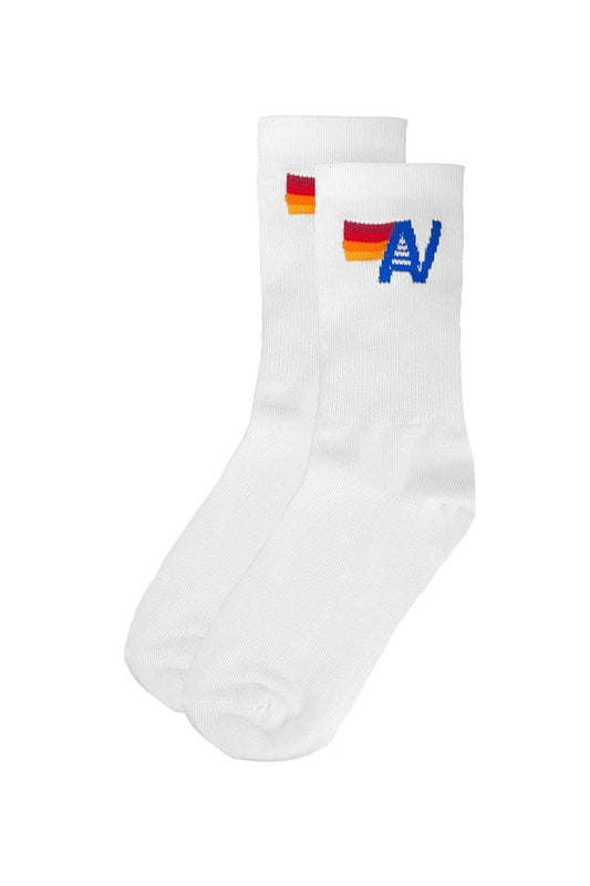 Aviator Bamboo Logo Crew Socks