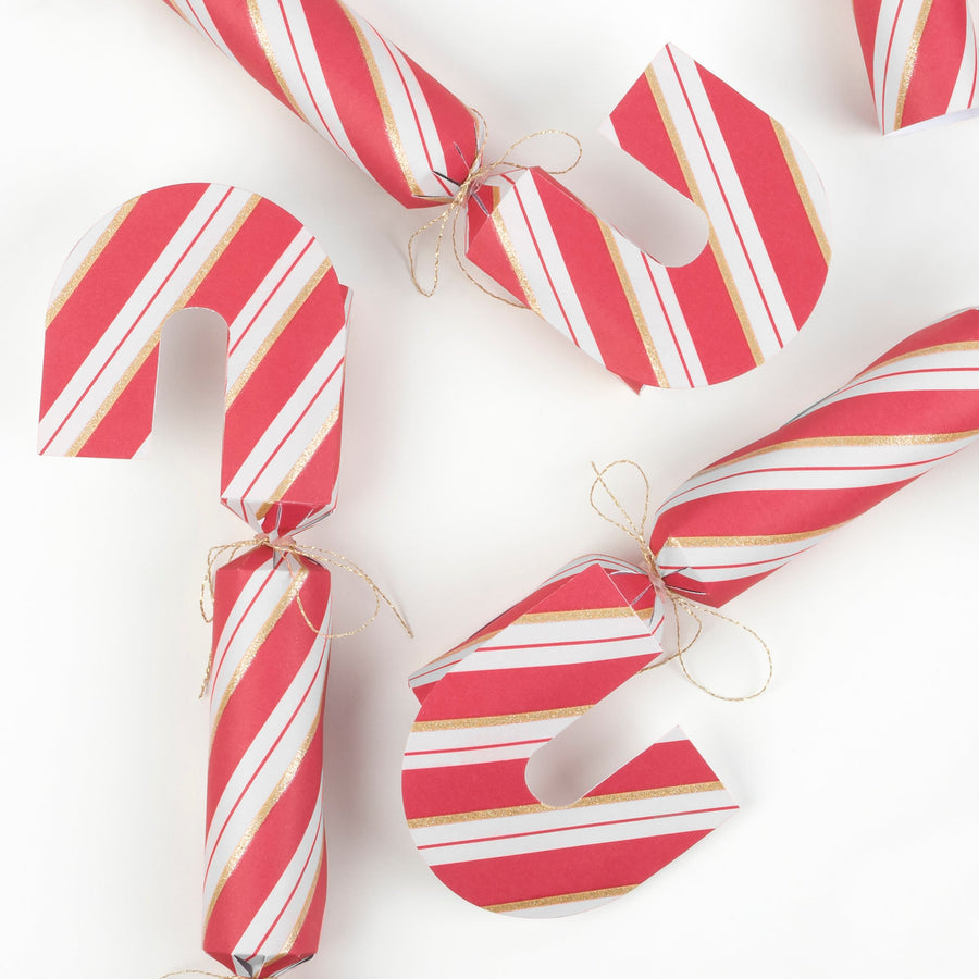 Candy Cane Shaped Crackers