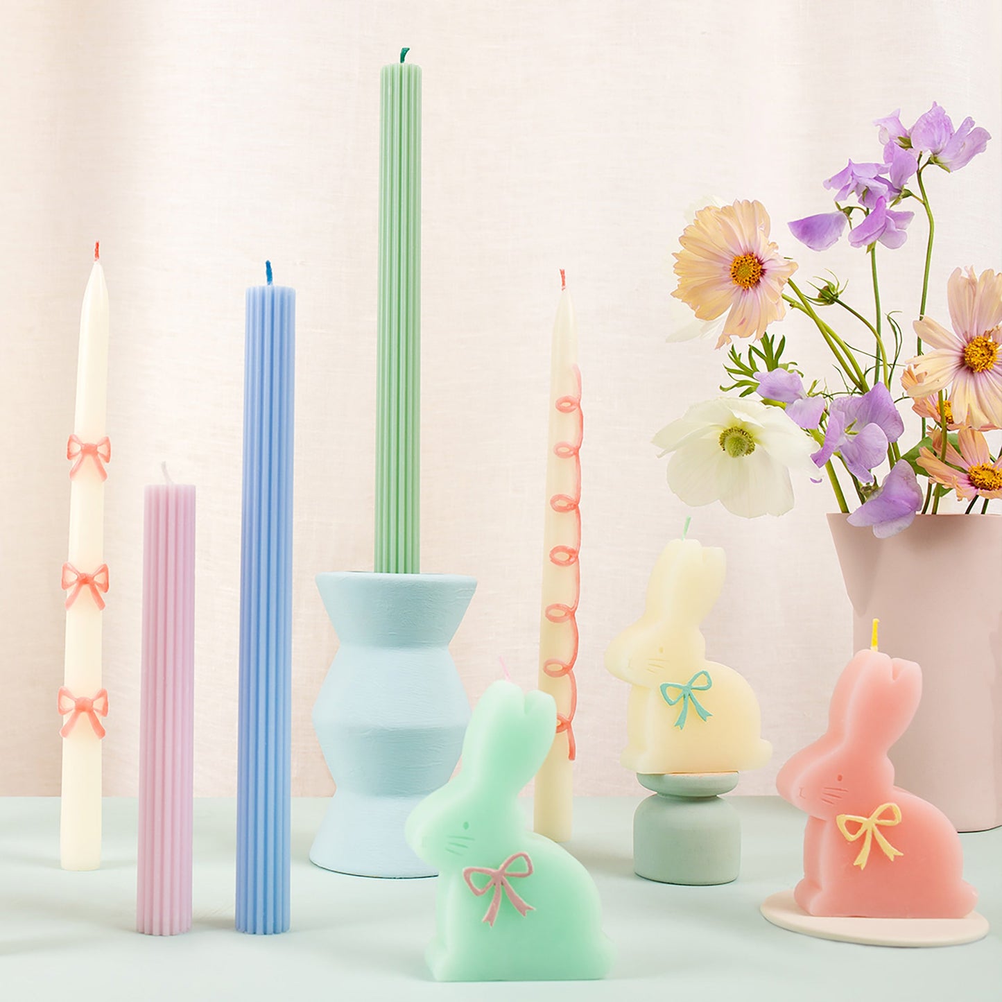 Set of 3 Bunny Candles