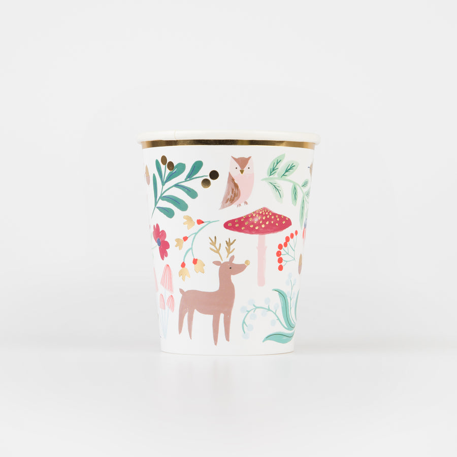 Pack of 8 Winter Wonderland Paper Cups