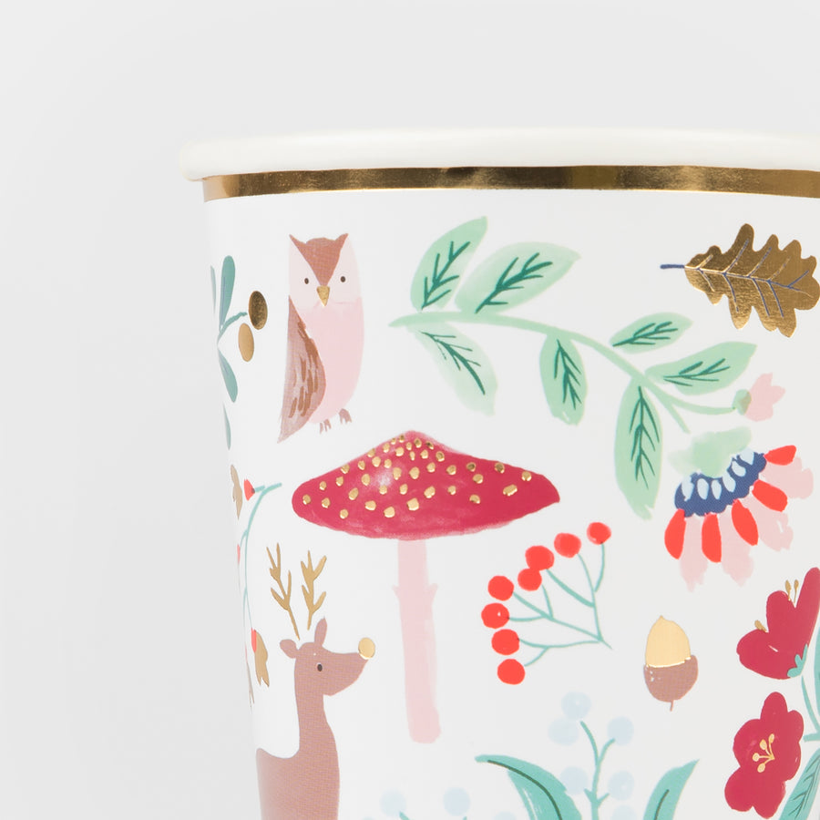 Pack of 8 Winter Wonderland Paper Cups