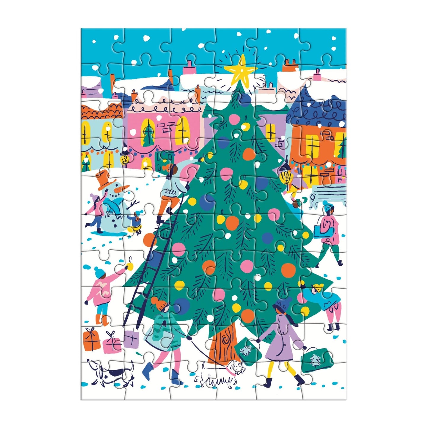 60pc Greeting Card Puzzle - Merry & Bright