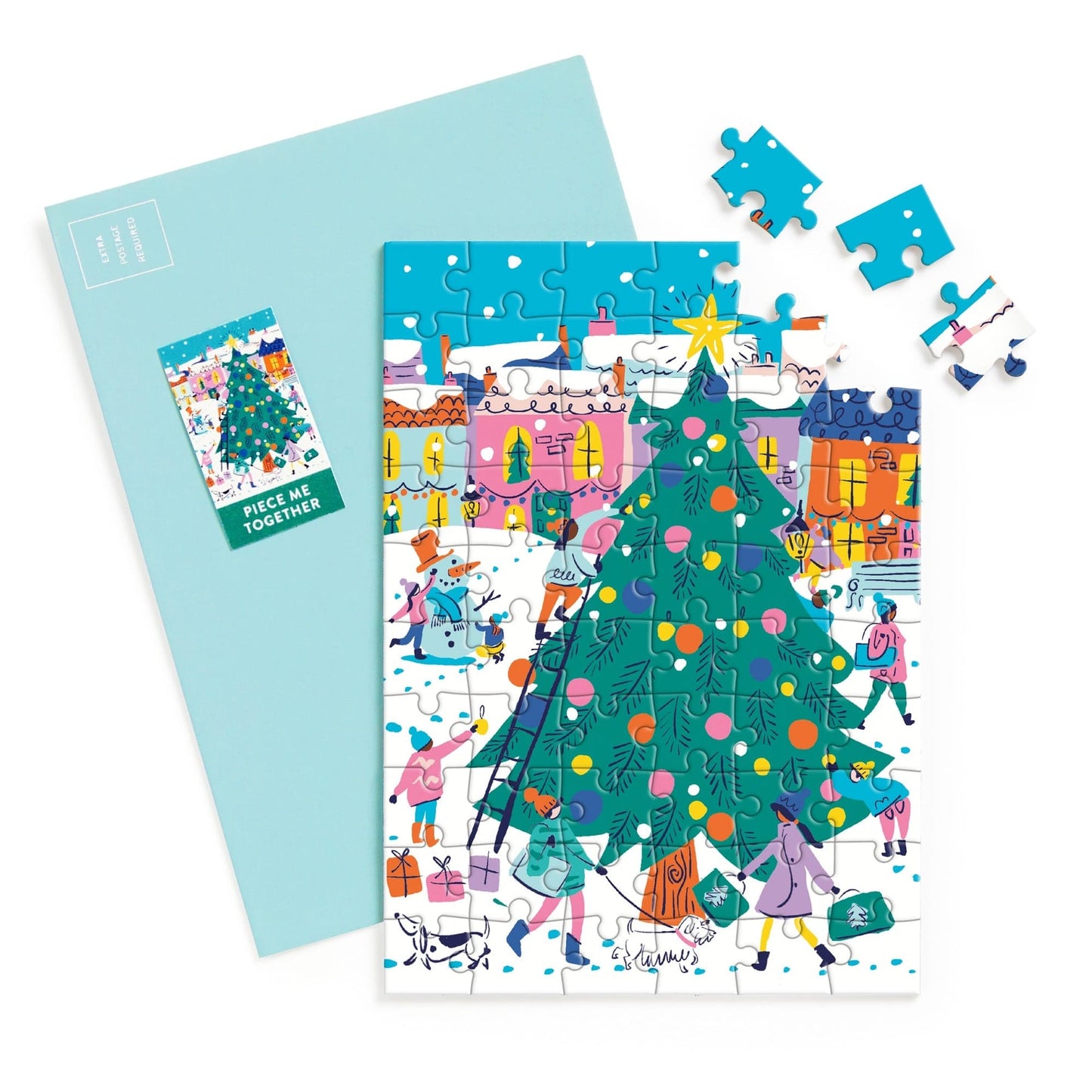 60pc Greeting Card Puzzle - Merry & Bright