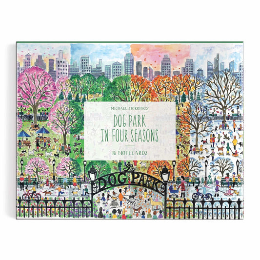 Michael Storrings Dog Park in Four Seasons Greeting Card Assortment