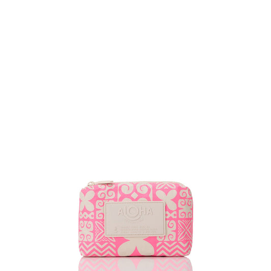 Oceania Mini Pouch - Neon Pink/Sandstone