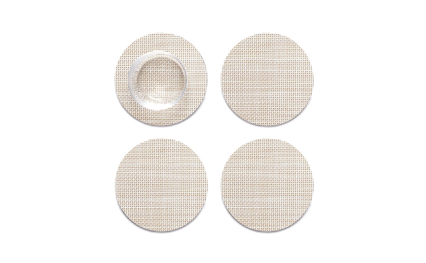 Chilewich - Mini Basketweave Coasters - Parchment