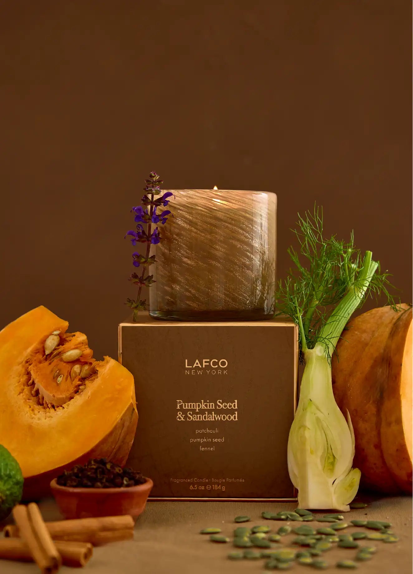 6.5oz Candle - Pumpkin Seed & Sandalwood