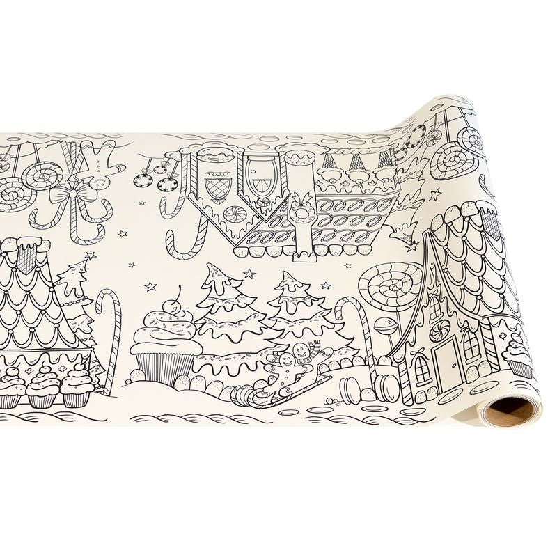 Gingerbread Coloring Runner - 20" x 25'