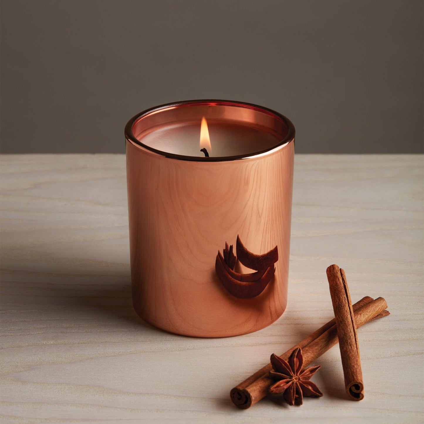 Simmered Cider Metallic Poured Candle - 6.5oz Boxed