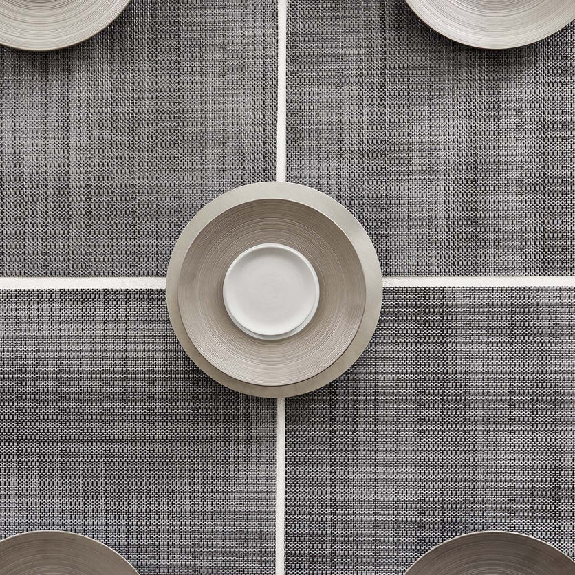 Chilewich - Thatch Placemat - Pewter - 14"x19"