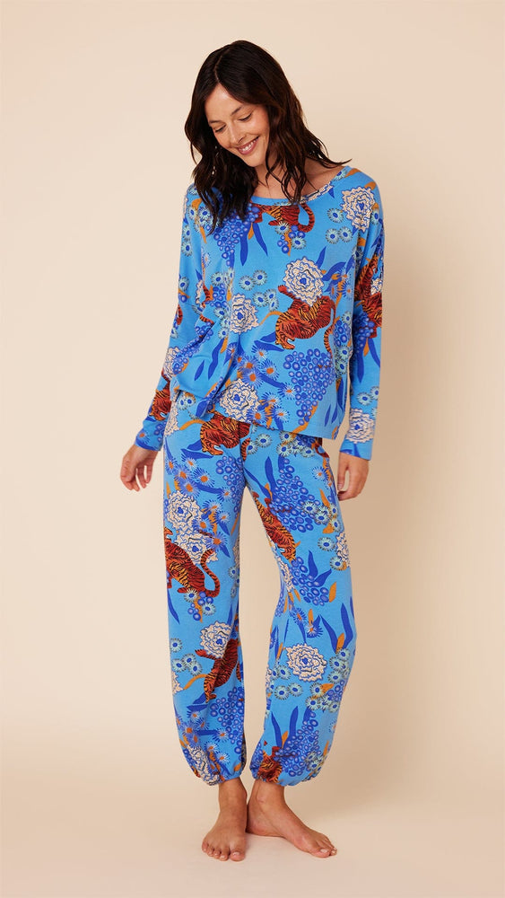 Tigress Pima Knit Pullover Pajama Set