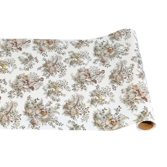 Paper Table Runner - Harvest Toile - 20" x 25'