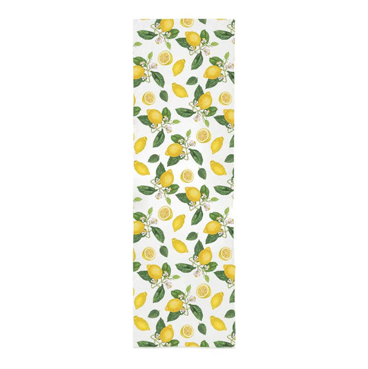 Lemon Linen Table Runner - 145cm x 45 cm/4.75ftx1.48ft