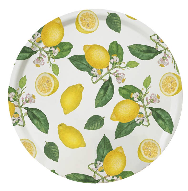 Round Serving Tray - Lemons, Ø38 cm