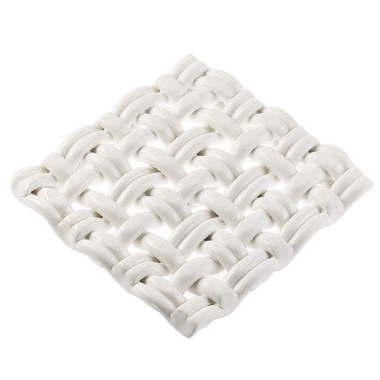 matte white trivet by skyros designs, size 8 x 8