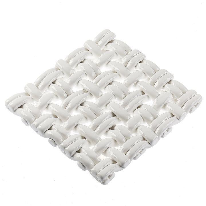 skyros designs, 8x8, white trivet
