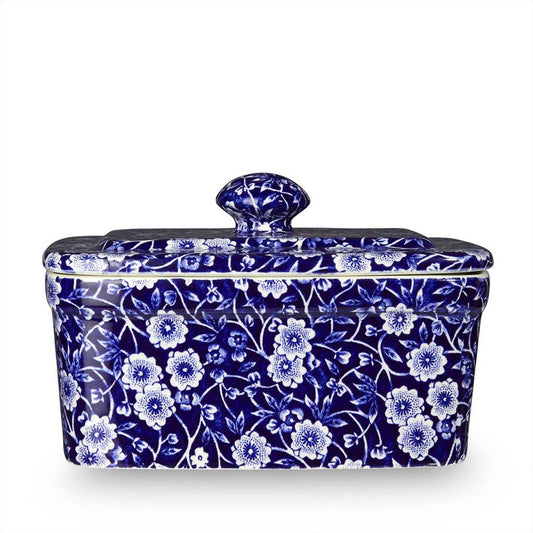 Blue Calico Butter Dish