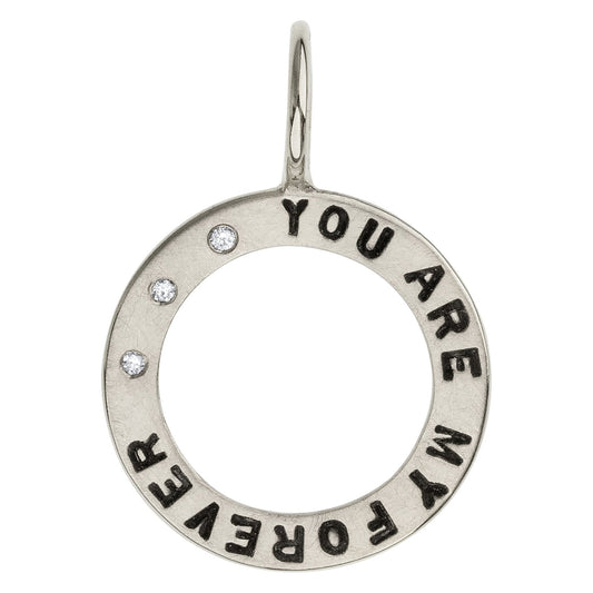 My Forever Open Circle Charm in Sterling Silver